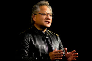 Nvidia CEO Jensen Huang shrugging off the DeepSeek as sales soar