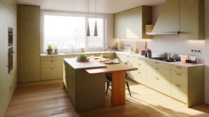 Mi cocina se me quedaba pequeña» : en 2026 todos cambian la isla por península con mesa integrada