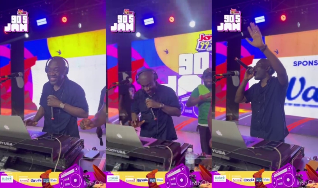 Watch how Ofoase-Ayirebi MP Kojo Oppong Nkrumah wowed the crowd as guest DJ at Joy FM’s 90’s Jam