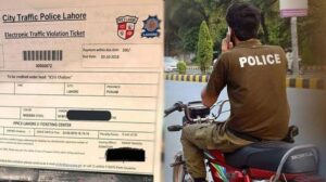 Overseas Pakistani Receive e-challan for Motorcycle Parked at his Lahore Home
