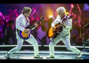 half of a 1990s-2000s rock duo with six grammys