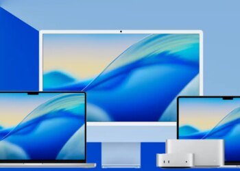 Mac mini, imac, macbook pro, mac mini, studio display running macOS Tahoe