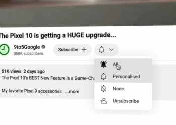 YouTube test might not send you channel notifications even if you select 'all'