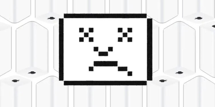 Airport Time Capsules with a sad Mac face