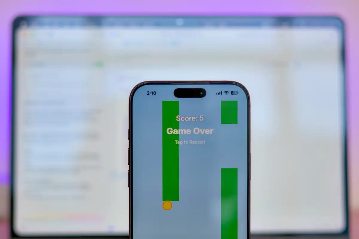 Flappy Bird clone on iOS built with Xcode and Codex