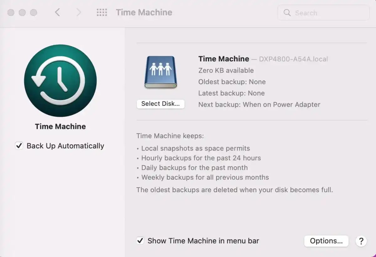Ugreen NAS DH Backup Time Machine