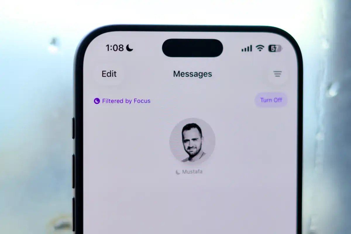 Focus Filter in Messages on iOS