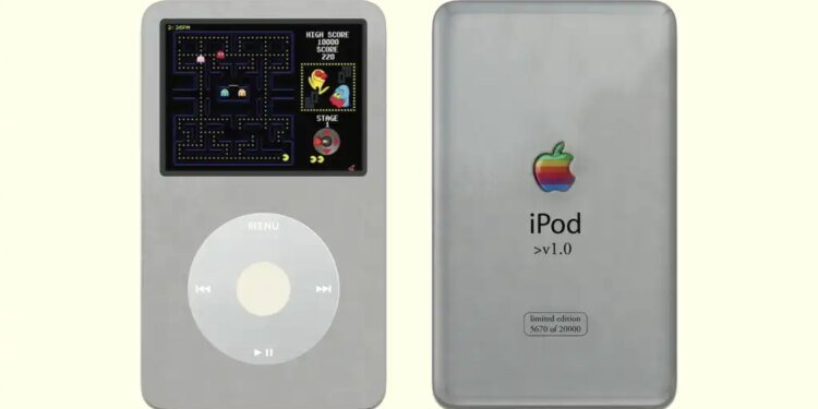 iPod retro concept image with Pac-Man
