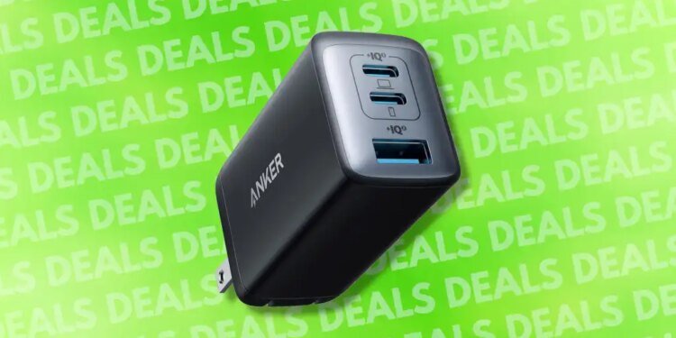 Anker Nano 65W 3-port USB wall plug charger block deal