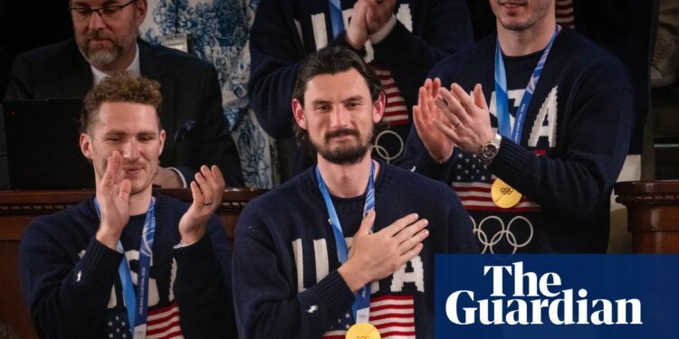 The US men’s hockey team at the State of the Union showed proximity to Trump is never neutral | USA ice hockey team