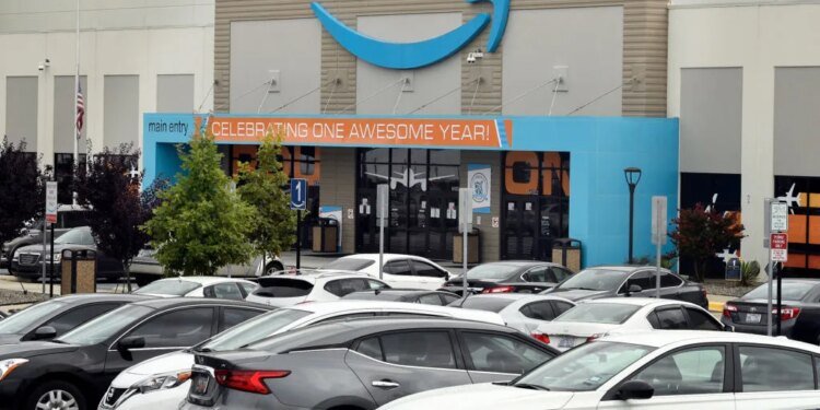 The Amazon distribution center in Garner, N.C.