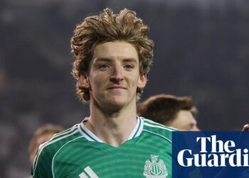 Anthony Gordon grabs four as Newcastle hit Qarabag for six in playoff | Champions League