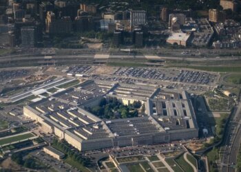Aerial view of The Pentagon