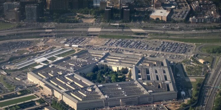 Aerial view of The Pentagon