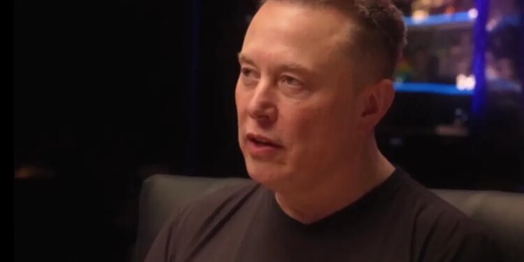 Elon Musk speaks on a podcast
