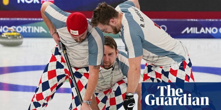 Norway curling team bring party pants back to Winter Olympics for ‘one-game’ tribute | Winter Olympics 2026