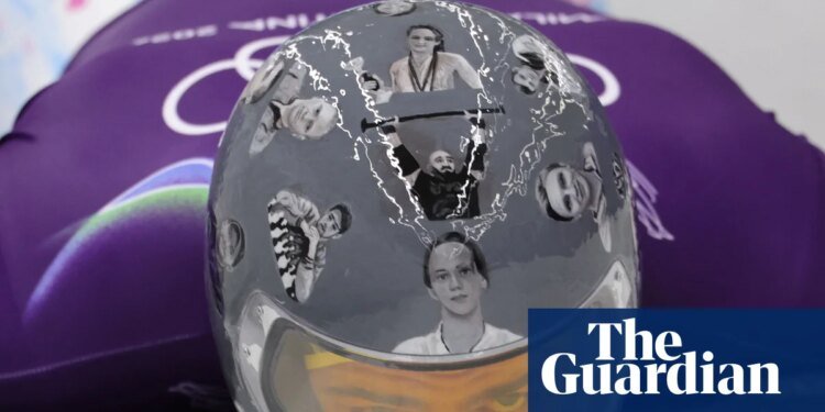 Ukrainian competitor displays images of athletes killed in war on Winter Olympics helmet | Winter Olympics 2026
