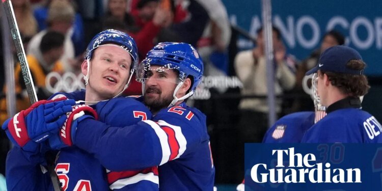 Winter Olympics: USA and Canada narrowly avoid shocks in men’s ice-hockey quarter-finals | Winter Olympics 2026