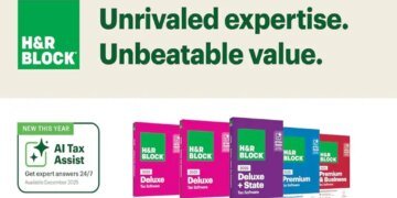 H&R Block Tax Software Deluxe + State 2025 for Windows/Mac [Online Code]