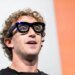 Mark Zuckerberg wearing smart glasses