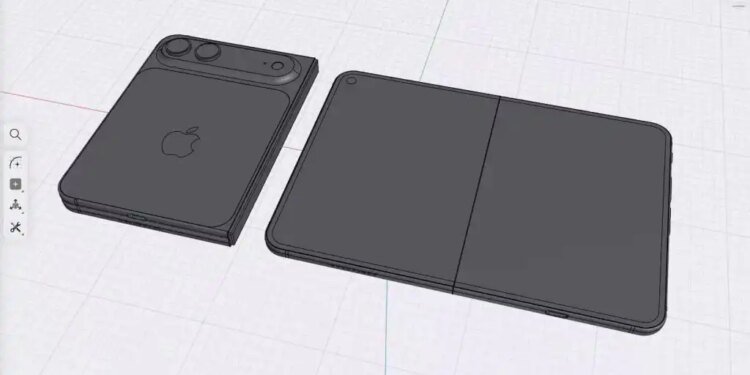 Sonny Dickson iPhone 'Ultra' foldable CAD image