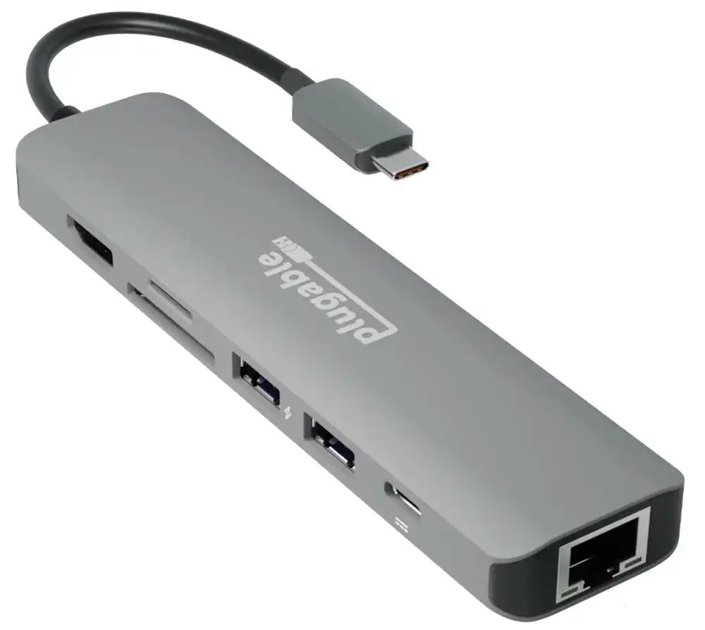 Plugable USB C Hub Multiport Adapter: 9-in-1