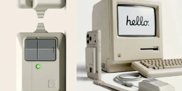 Spigen Classic LS Retro Macintosh iPhone AirPods Wallet Strap