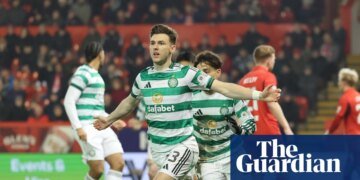 Celtic close gap on Hearts after Tierney and Nygren secure win at Aberdeen | Scottish Premiership