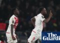 European football: Monaco dent PSG title hopes with victory at Parc des Princes | European club football