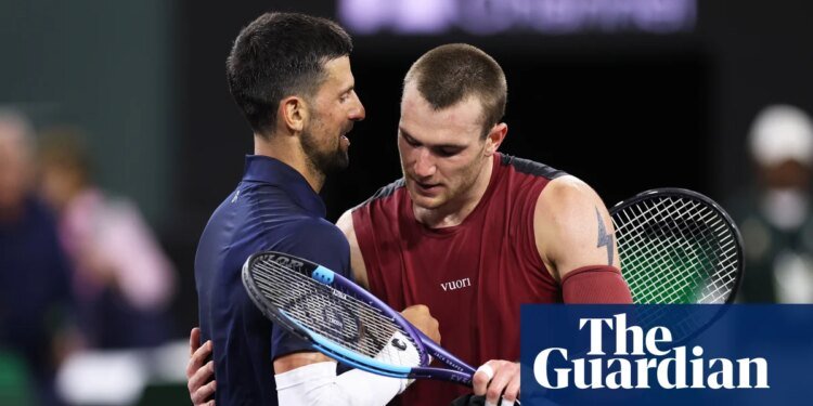 Jack Draper defeats Novak Djokovic to keep Indian Wells title defence on track | Jack Draper