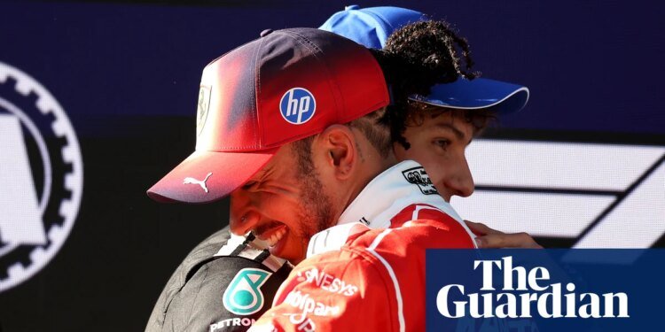 Kimi Antonelli takes historic pole for F1’s Chinese GP after George Russell’s sprint race win | Formula One 2026