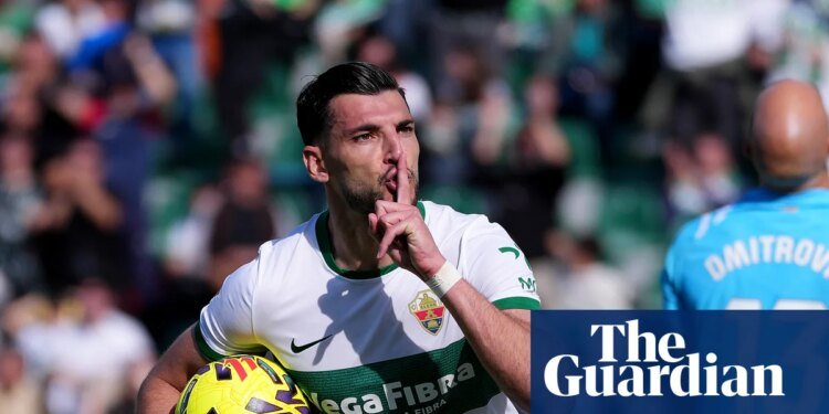 Referee pauses La Liga game after Elche’s Rafa Mir accused of racist insult | La Liga